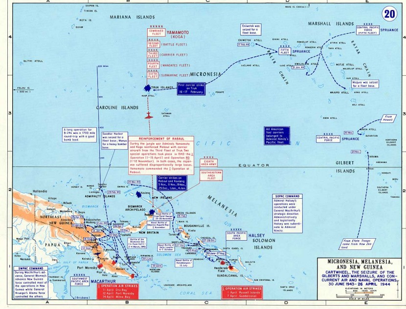 wwii map pacific